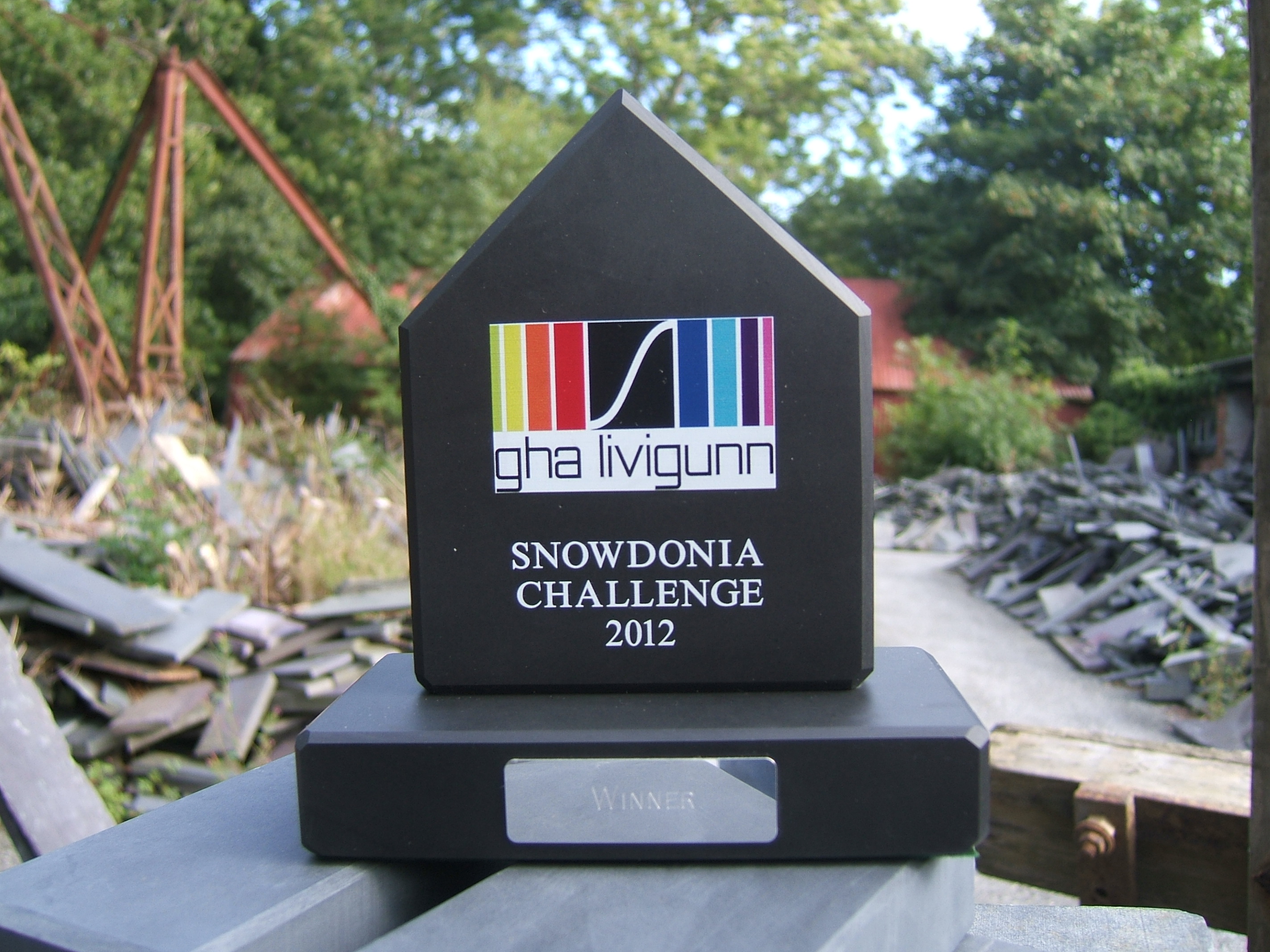 Slate Trophies for GHA Livigunn Challenge 2012