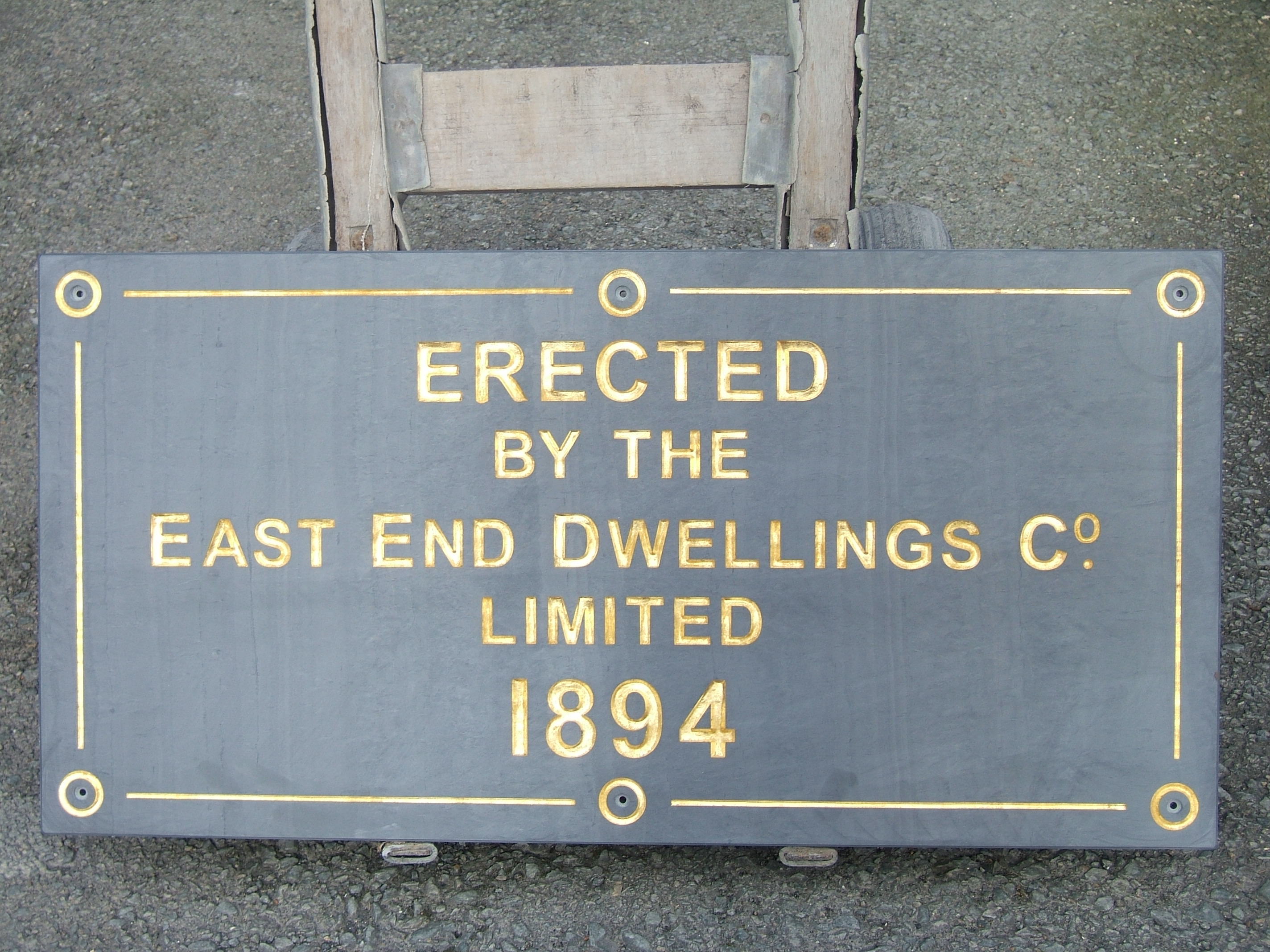 Welsh Slate plaque for “Call the Midwife” Building
