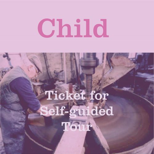 Button to buy Child Tour Ticket for The Great Slate Tour at Inigo Jones Slate Works. A Self Guided Tour