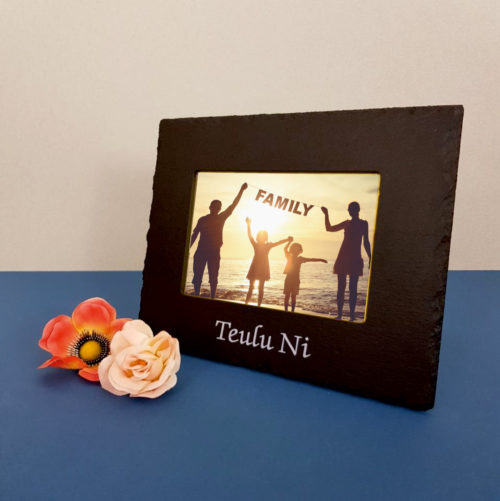 Teulu Ni (Our Family) 6x4 Photo Frame White Inigo Jones Slate Works