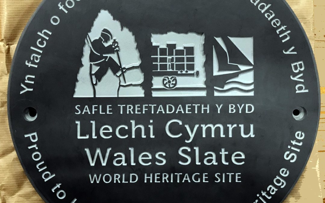Llechi Cymru Heritage Plaque Blue Grey